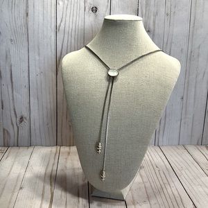 Lucky Brand Silver Lariat Necklace
